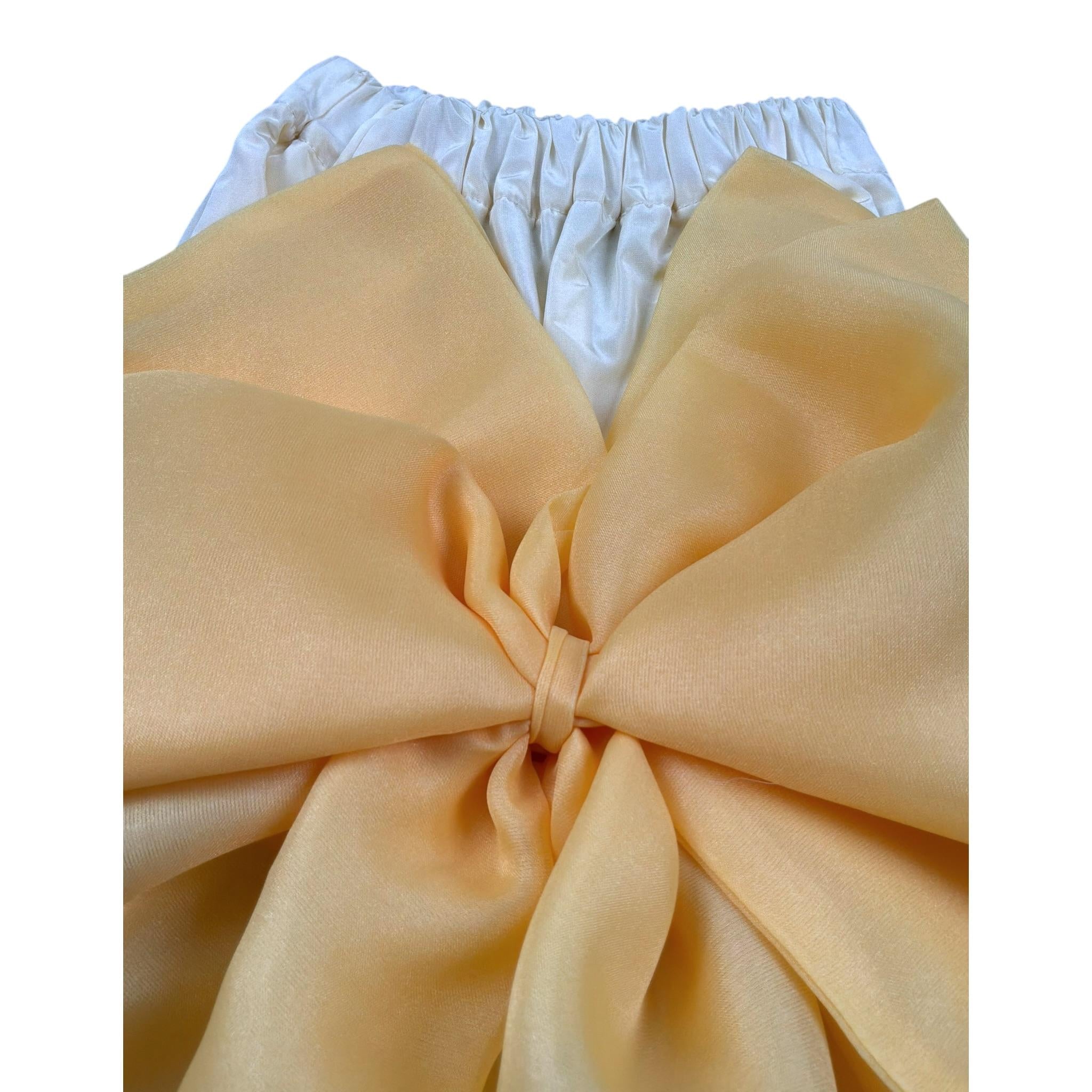 A' La Page Culotte Tinta Unita con Fiocco per Neonata AL255 GIALLO A' LA PAGE 