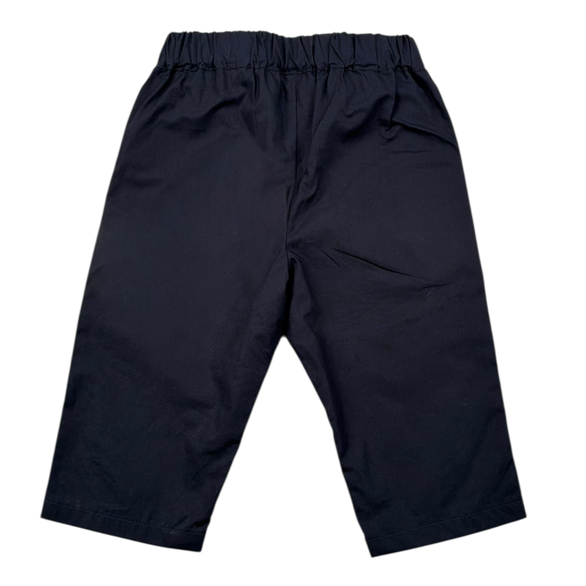 Emporio Armani Pantalone Tinta Unita con Elastico In Vita per Neonato 3RHPJ3 BLU EMPORIO ARMANI 