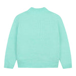 BillIEBLUSH maglia girocollo tinta unita con paillettes Verde acqua per Neonata U20461X VERDE ACQUA BillIEBLUSH 