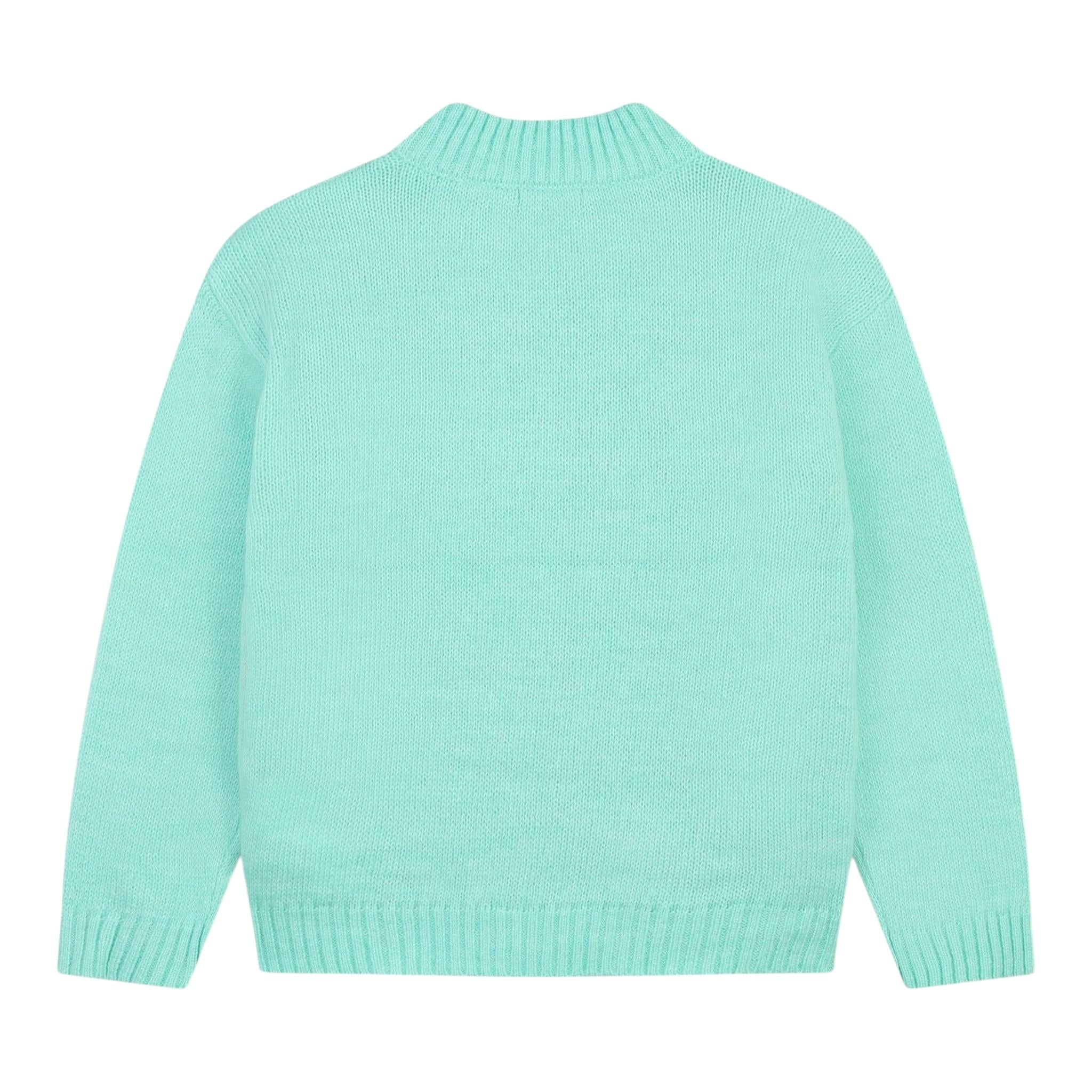BillIEBLUSH maglia girocollo tinta unita con paillettes Verde acqua per Neonata U20461X VERDE ACQUA BillIEBLUSH 