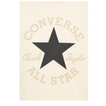 Converse T-Shirt Girocollo Tinta Unita con Logo per Bambino 9CD483 BEIGE CONVERSE 