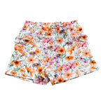 Sarabanda Short Tinta Unita con Fantasia Fiori per Neonata 0B329 BIANCO SARABANDA 