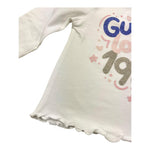 GUESS shirt girocollo tinta unita con stampa Bianco per Neonata A4YI04K6YW4 BIANCO GUESS 