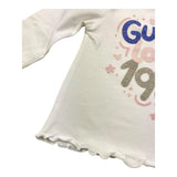 GUESS shirt girocollo tinta unita con stampa Bianco per Neonata A4YI04K6YW4 BIANCO GUESS 