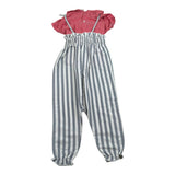 Calamaro Completo 2 Pezzi Salopette-T-Shirt per Bambina 11144J GRIGIO CALAMARO 