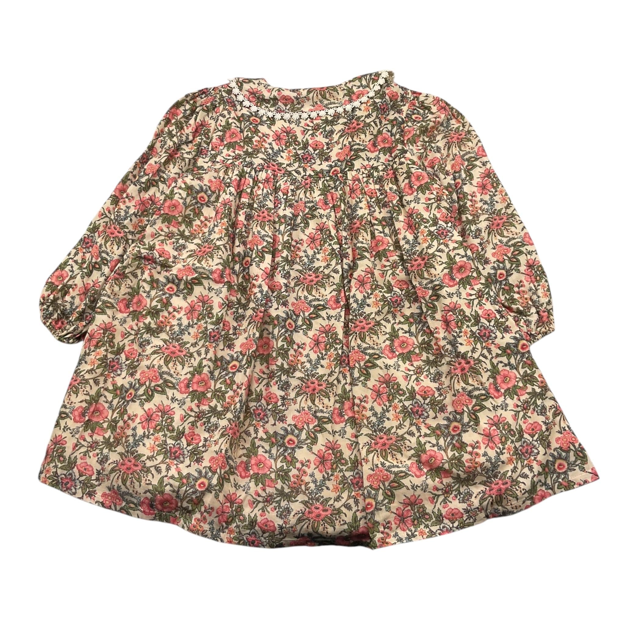 LOUISE MISHA abito tinta unita fantasia fiori Beige per Bambina GRIW24S0095 BEIGE LOUISE MISHA 