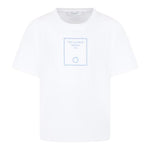 Trussardi T-Shirt Girocollo Tinta Unita con Stampa per Bambino TBP25025TS BIANCO TRUSSARDI 
