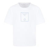 Trussardi T-Shirt Girocollo Tinta Unita con Stampa per Bambino TBP25025TS BIANCO TRUSSARDI 