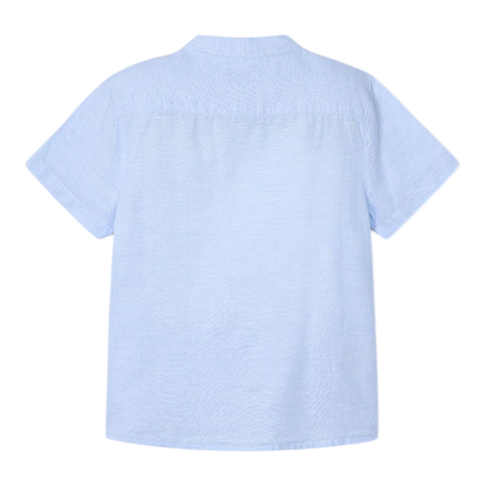 Mayoral Camicia Mezza Manica Tinta Unita per Bambino 3113 AZZURRO MAYORAL 