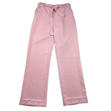 Lu Lu By Miss Grant Pantalone Tinta Unita Con Elastico In Vita Modello Palazzo Rosa Per Bambina