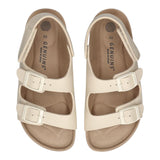 Genuins Sandalo Modello Ciabatta Tinta Unita Con Strappi Beige Per Bambino