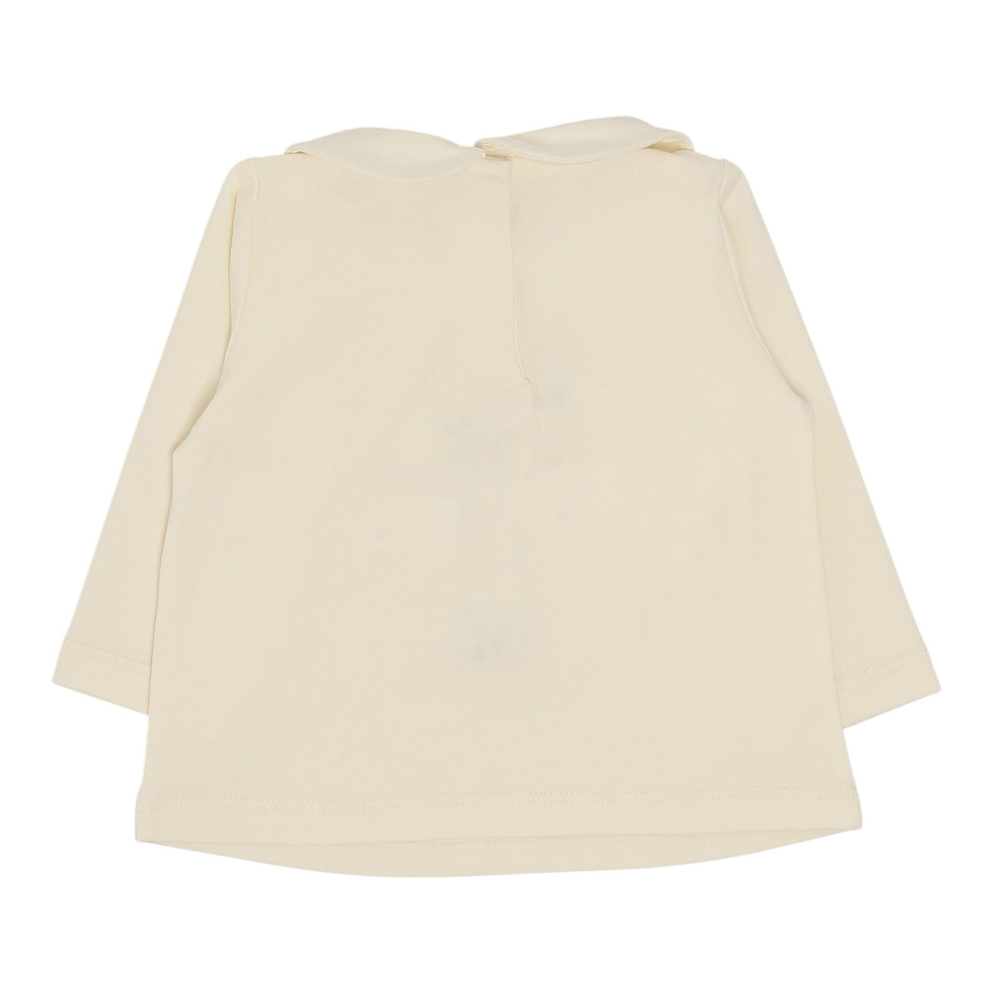 LIU JO shirt girocollo tinta unita con stampa in contrasto Panna per Neonata HF4078X PANNA LIU JO 