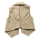 Emanuel Pris Gilet Tinta Unita Beige Per Neonato