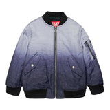 DIESEL giubbino bicolore con zip Nero/grigio per Bambino J01965 NERO/GRIGIO DIESEL 