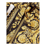 Versace Abito Tinta Unita Con Stampa Modello Camicia Nero Per Bambina