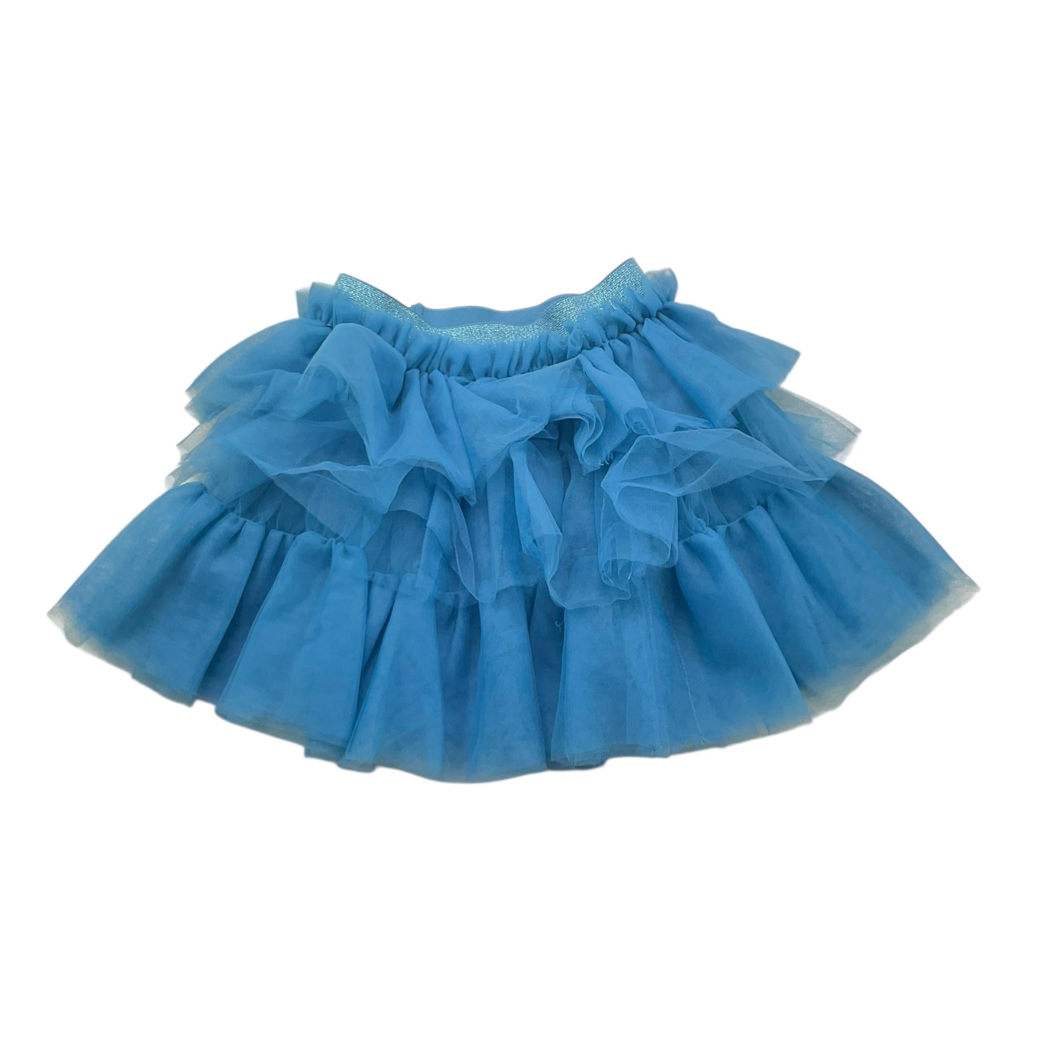 LIU JO gonna tinta unita in tulle Verde petrolio per Neonata KF4047J9239 VERDE PETROLIO LIU JO 