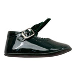 Indice Ballerina Tinta Unita con Fibia E Fiocco per Neonata 346 VERDE INDICE 