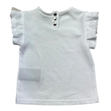 Trussardi T-Shirt Girocollo Tinta Unita con Logo per Neonata TIP26131TS BIANCO TRUSSARDI 