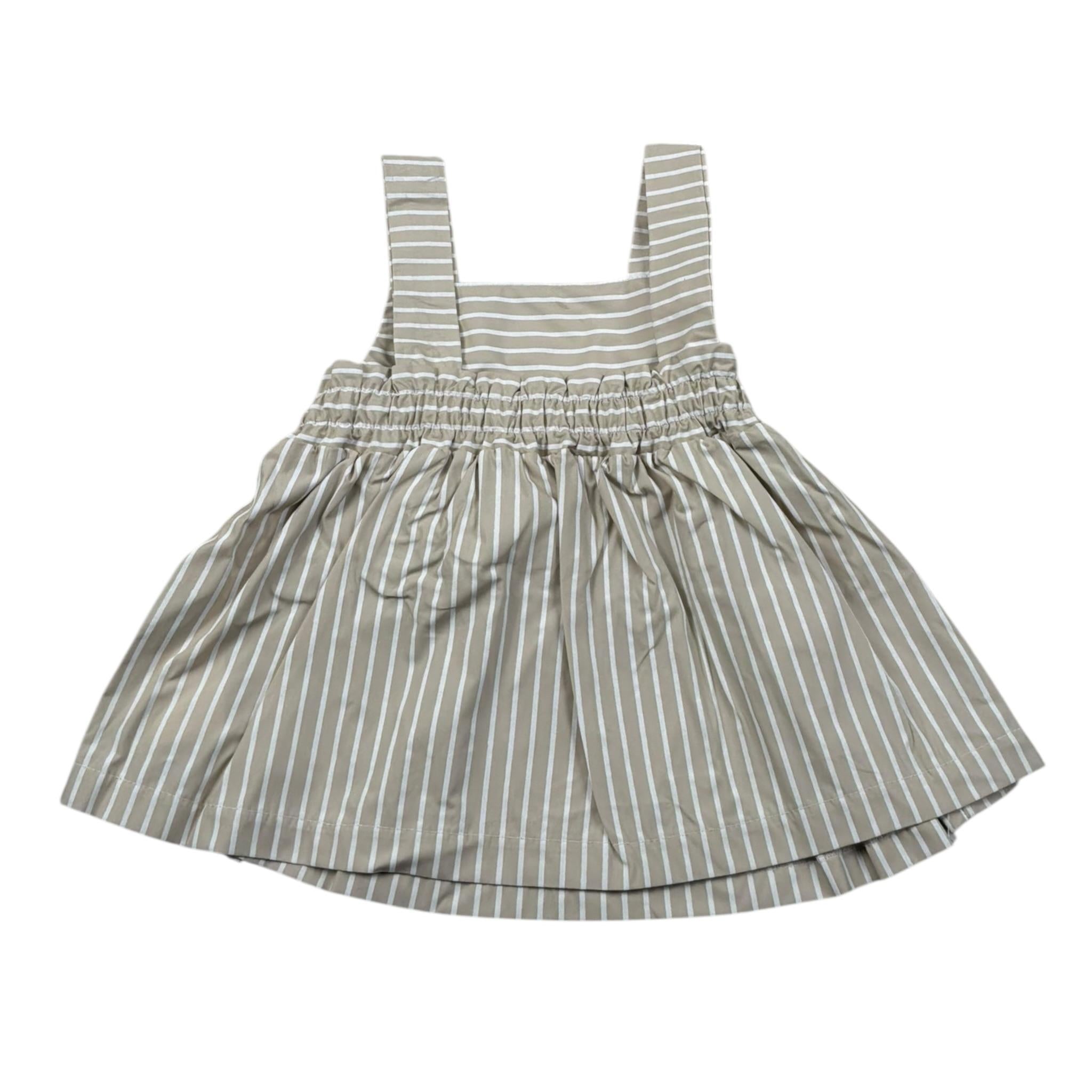 Le Bebe Top Giromanica Tinta Unita Fantasia A Righe per Neonata LBG5820 BEIGE LE BEBE 