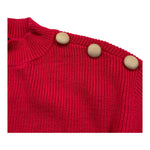 FUN & FUN maglia girocollo tinta unita con bottoni in contrasto Rosso per Bambina FNBSW15531 ROSSO FUN & FUN 