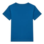 Guess T-Shirt Gircollo Tinta Unita con Stampa per Neonato I5GI01K8HM4 COBALTO GUESS 