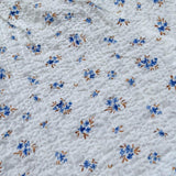 Petit Indi Camicia Tinta Unita con Stampa Fiori per Neonata SS25BK4035 BIANCO PETIT INDI 