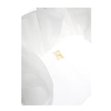 Elisabetta Franchi Top Giromanica Tinta Unita Con Tulle Bianco Per Bambina