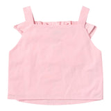 Twinset Top Giromanica Tinta Unita con Tulle per Bambina 231GJ2Q5B ROSA TWINSET 
