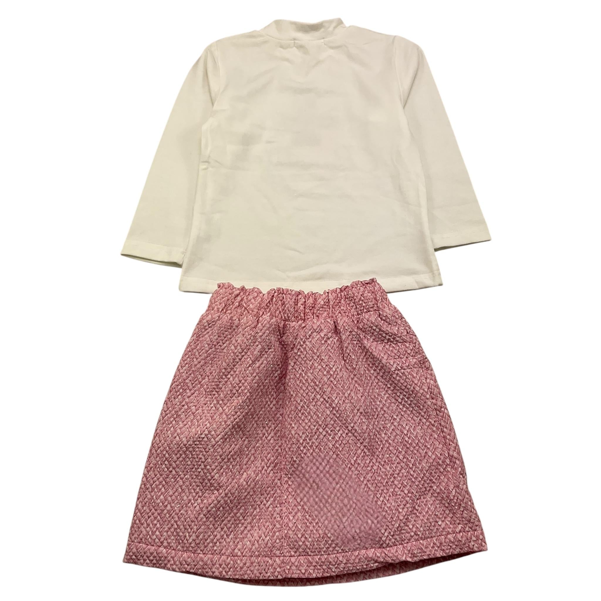 MONO STAR completo 2 pezzi shirt-gonna Bianco per Neonata M400 BIANCO MONO STAR 