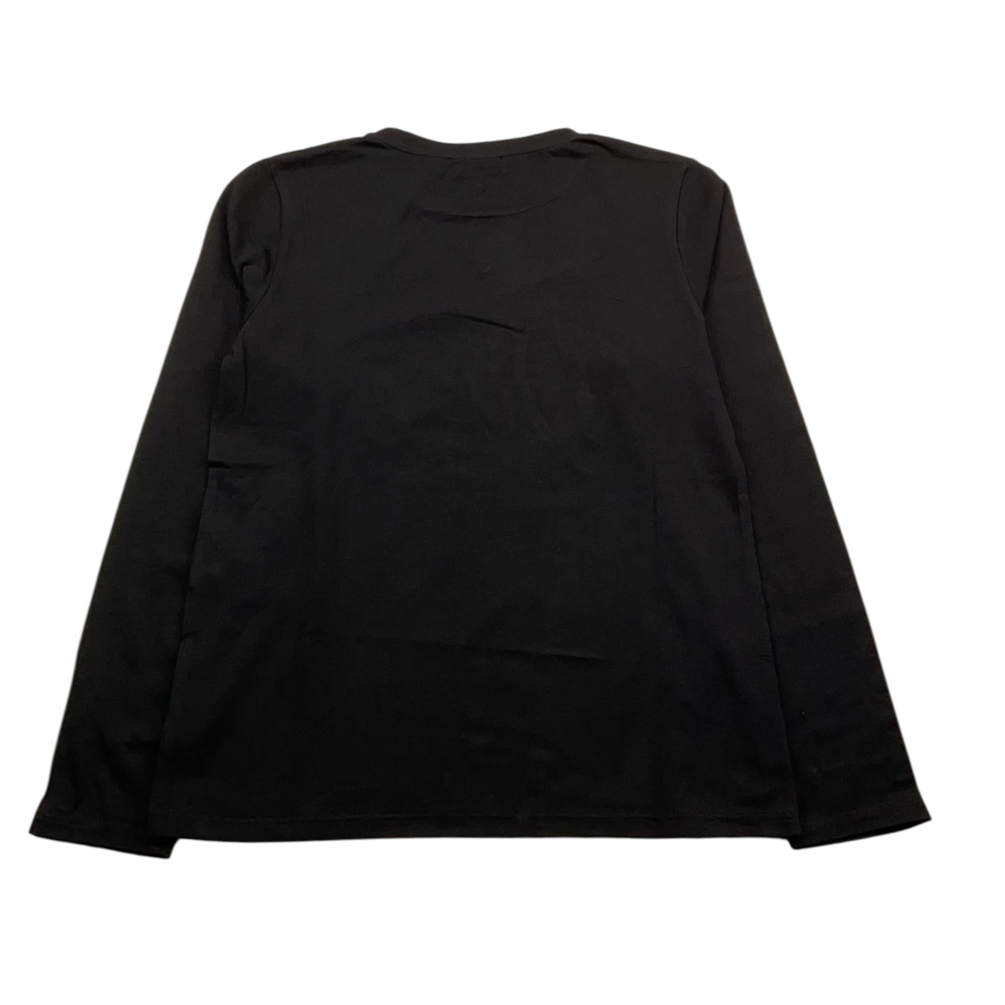 DIXIE shirt girocollo tinta unita con stampe in contrasto Nero per Bambina LB60030G34 NERO DIXIE 