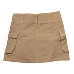 Lu Lu By Miss Grant Gonna Tinta Unita con Zip per Bambina LL3407 SABBIA LU LU BY MISS GRANT 