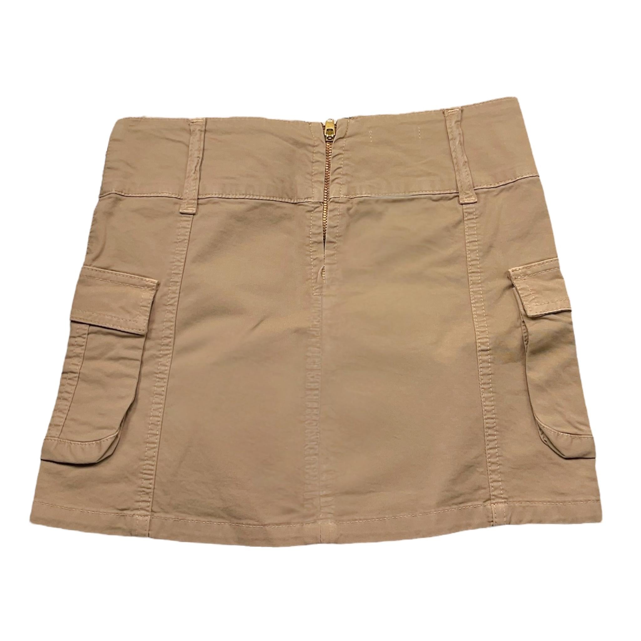 Lu Lu By Miss Grant Gonna Tinta Unita con Zip per Bambina LL3407 SABBIA LU LU BY MISS GRANT 