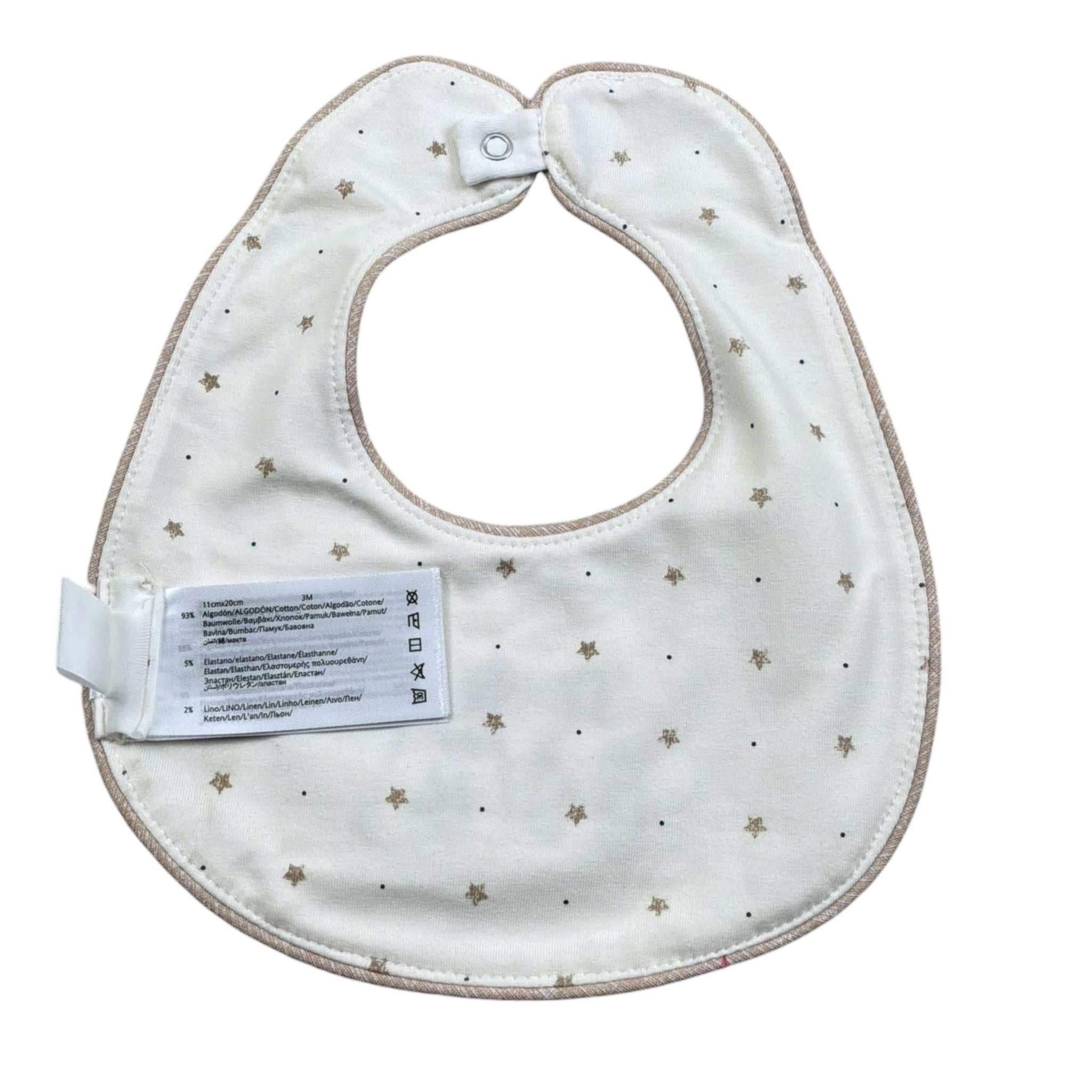 Mayoral Bavetta Tinta Unita con Stampa per Neonato 9261 PANNA MAYORAL 