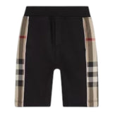 Burberry Bermuda Tinta Unita con Profili In Contrasto per Bambino 8050393 NERO BURBERRY 