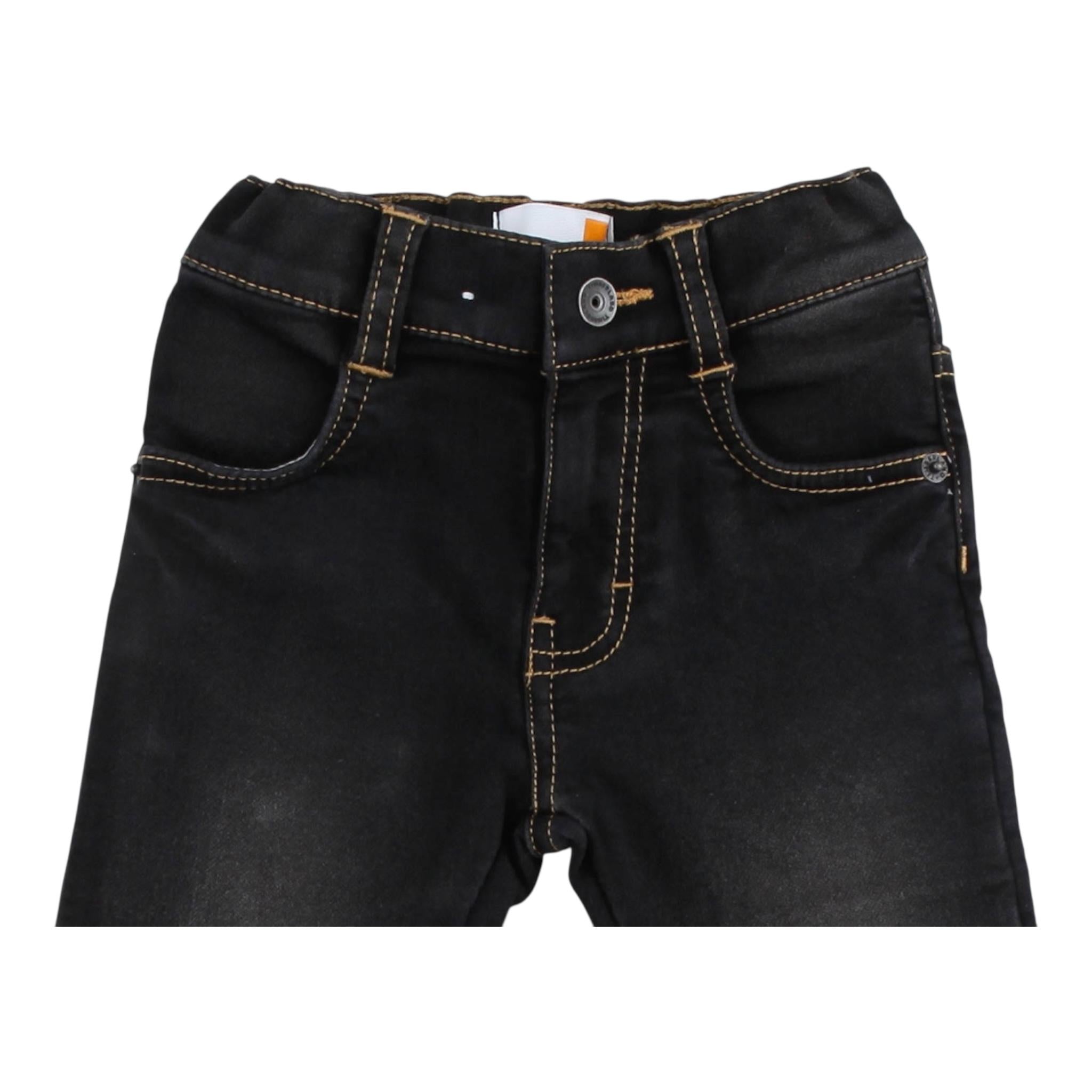 TIMBERLAND jeans tinta unita con girovita regolabile Nero per Neonato T60270 NERO TIMBERLAND 