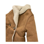 JANICE cappotto tinta unita con pelliccia Cammello per Bambina JN636N CAMMELLO JANICE 