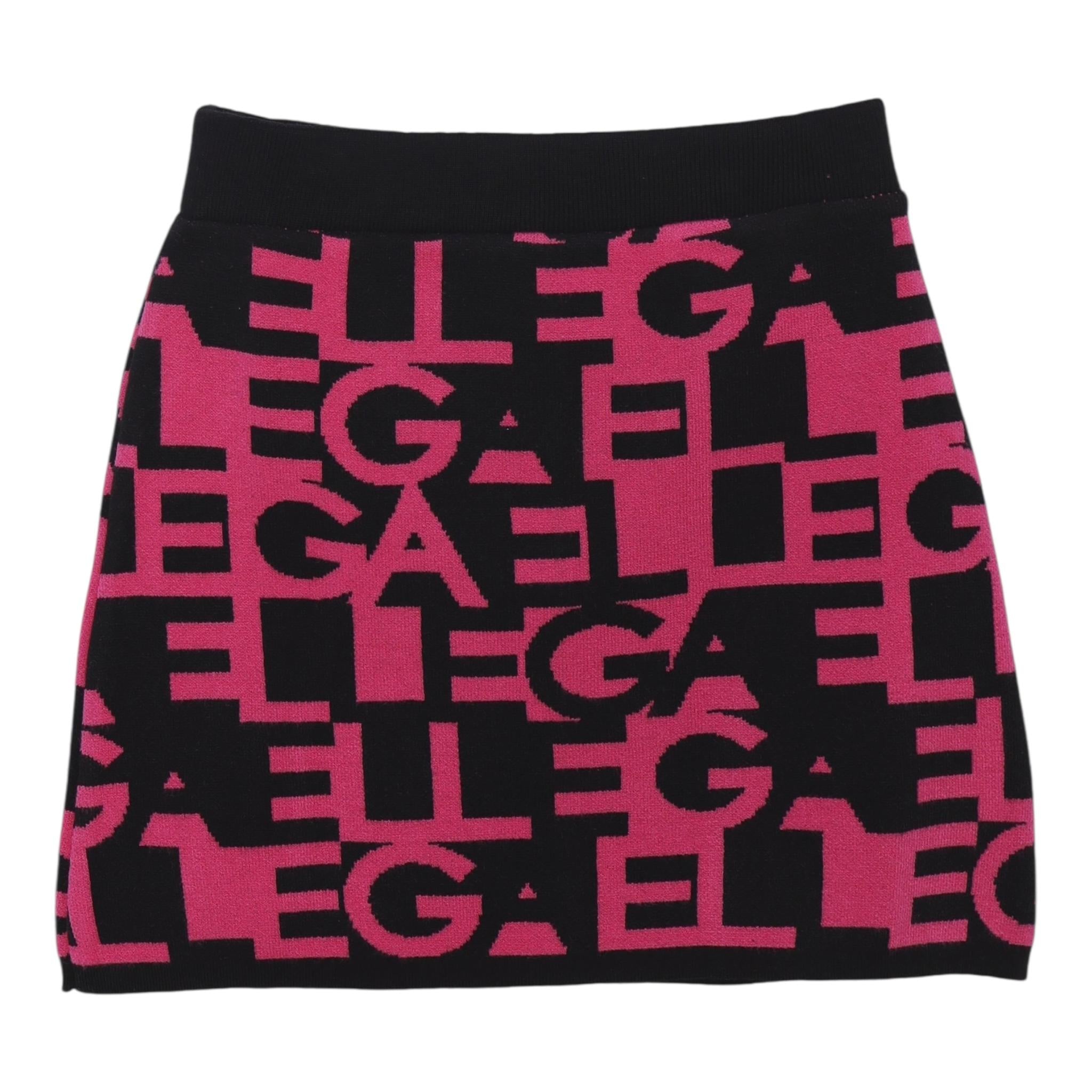 GAELLE completo 2pz felpa-gonna in maglia logato Fuxia per Bambina 2741WY00405 FUXIA GAELLE 