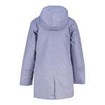 K-WAY giubbino tinta unita modello lungo con cappuccio Azzurro per Bambino K1128HW AZZURRO K-WAY 
