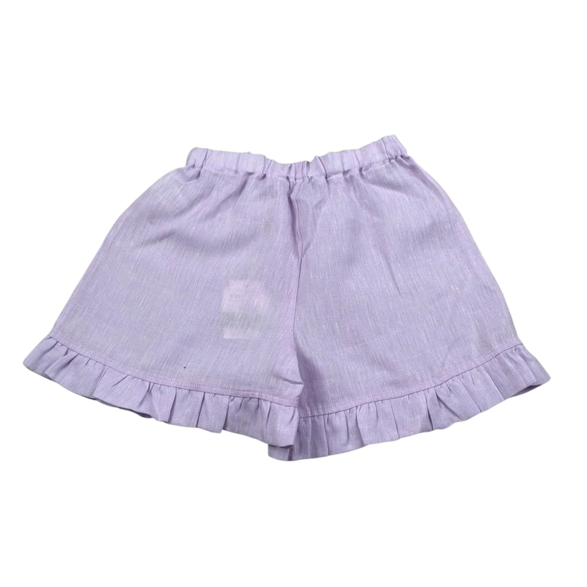 Per Te Short tinta unita Cn Elastico In Vita Lilla per Bambina 34057 LILLA PER TE 