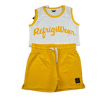 Refrigiwear Completo 2 Pezzi Top-Short per Bambina RG1471W25X BIANCO/GIALLO REFRIGIWEAR 