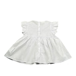 Sarabanda Camicia Tinta Unita con Balze per Neonata 0B358N BIANCO SARABANDA 