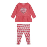 Guess Completo 2 Pezzi Shirt-Leggins per Neonata A5RG05K6YW4 ROSA GUESS 