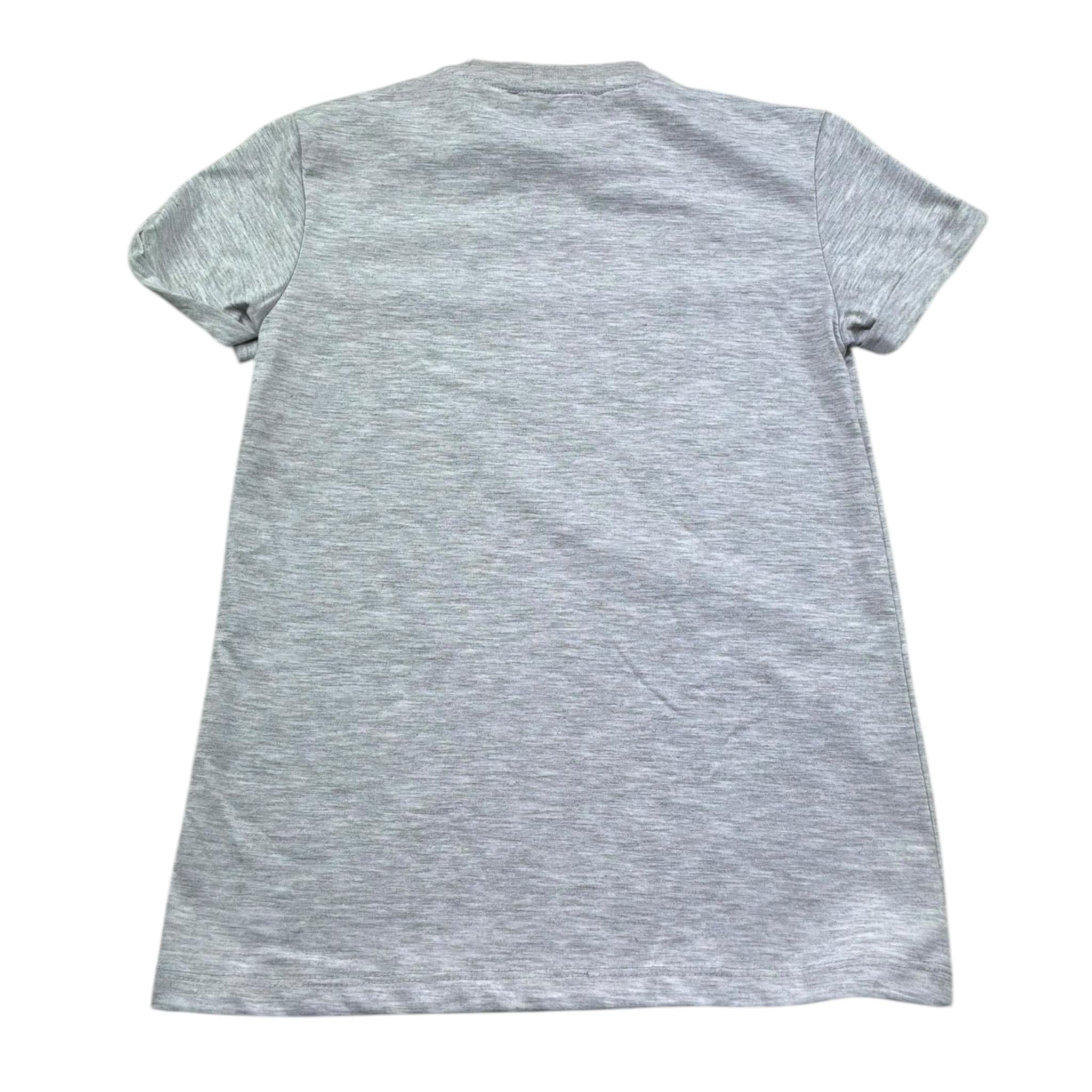 Trussardi T-Shirt Girocollo Tinta Unita con Logo per Bambino TGP26033TS GRIGIO TRUSSARDI 