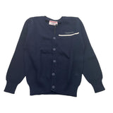 Cesare Paciotti Cardigan Tinta Unita Con Logo Blu Per Bambino