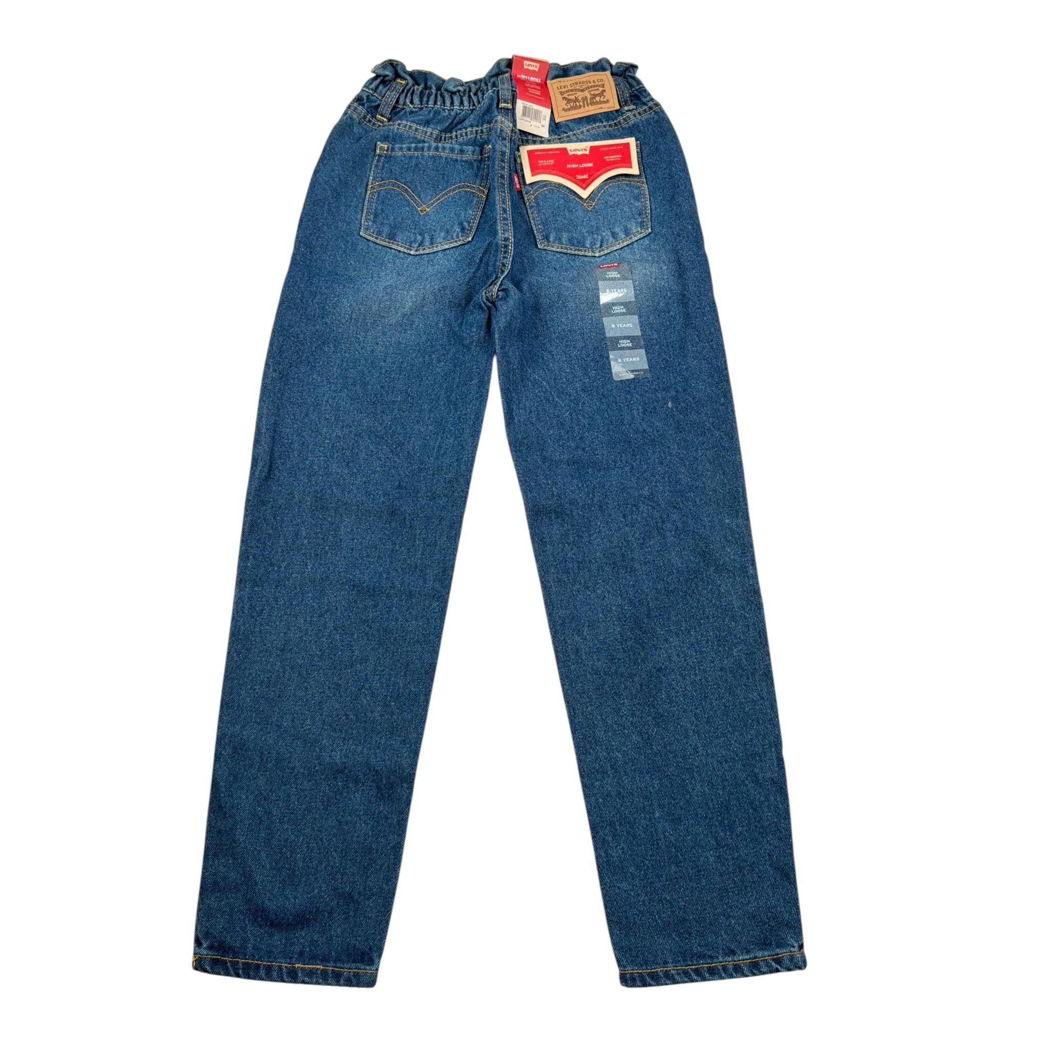 Levi'S Jeans tinta unita con Elastico I Vita Blu per Bambina 3EE361 BLU LEVI'S 