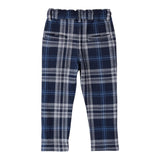 SARABANDA pantalone con elastico in vita fantasia scozzese Blu per Neonato 0A162N BLU SARABANDA 