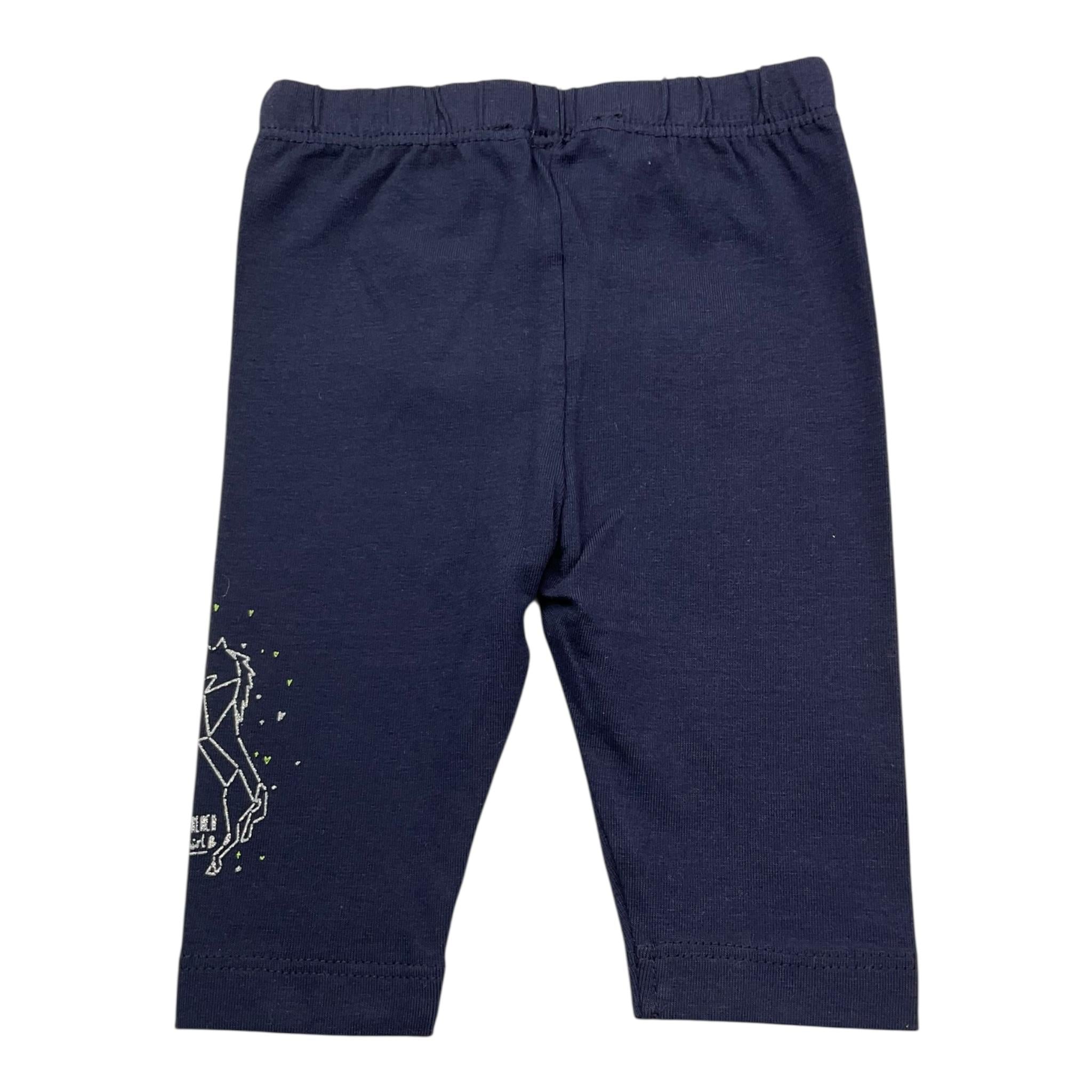 3 Pommes Leggins Tinta Unita per Neonata 3F24002 BLU 3 POMMES 