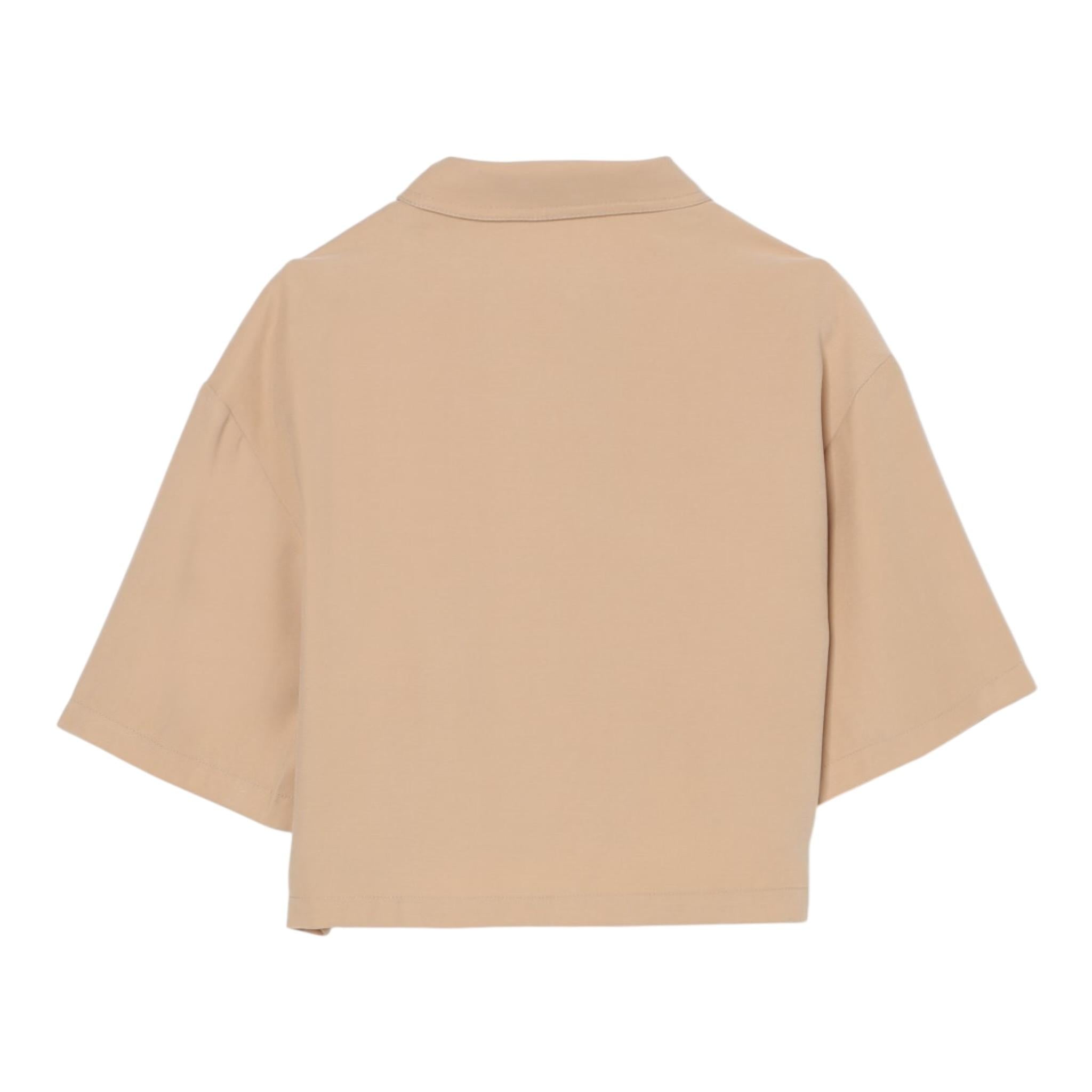 Michael Kors Camicia Mezza Manica Tinta Unita per Bambina R30331 BEIGE MICHAEL KORS 