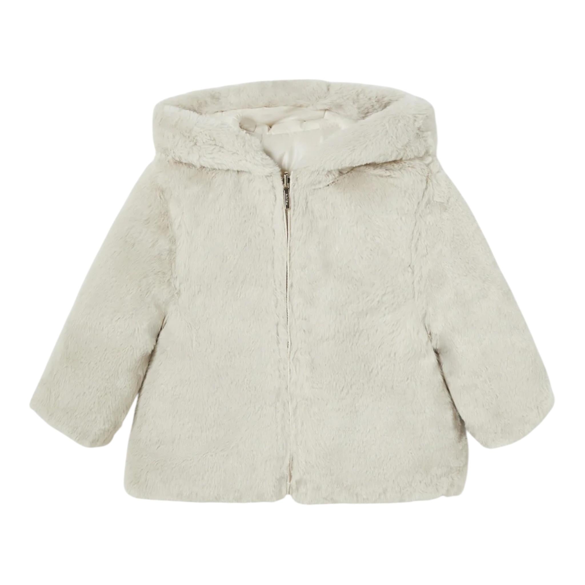 MAYORAL giubbino reversibile tinta unita con zip e cappuccio Beige per Neonata 2480 BEIGE MAYORAL 