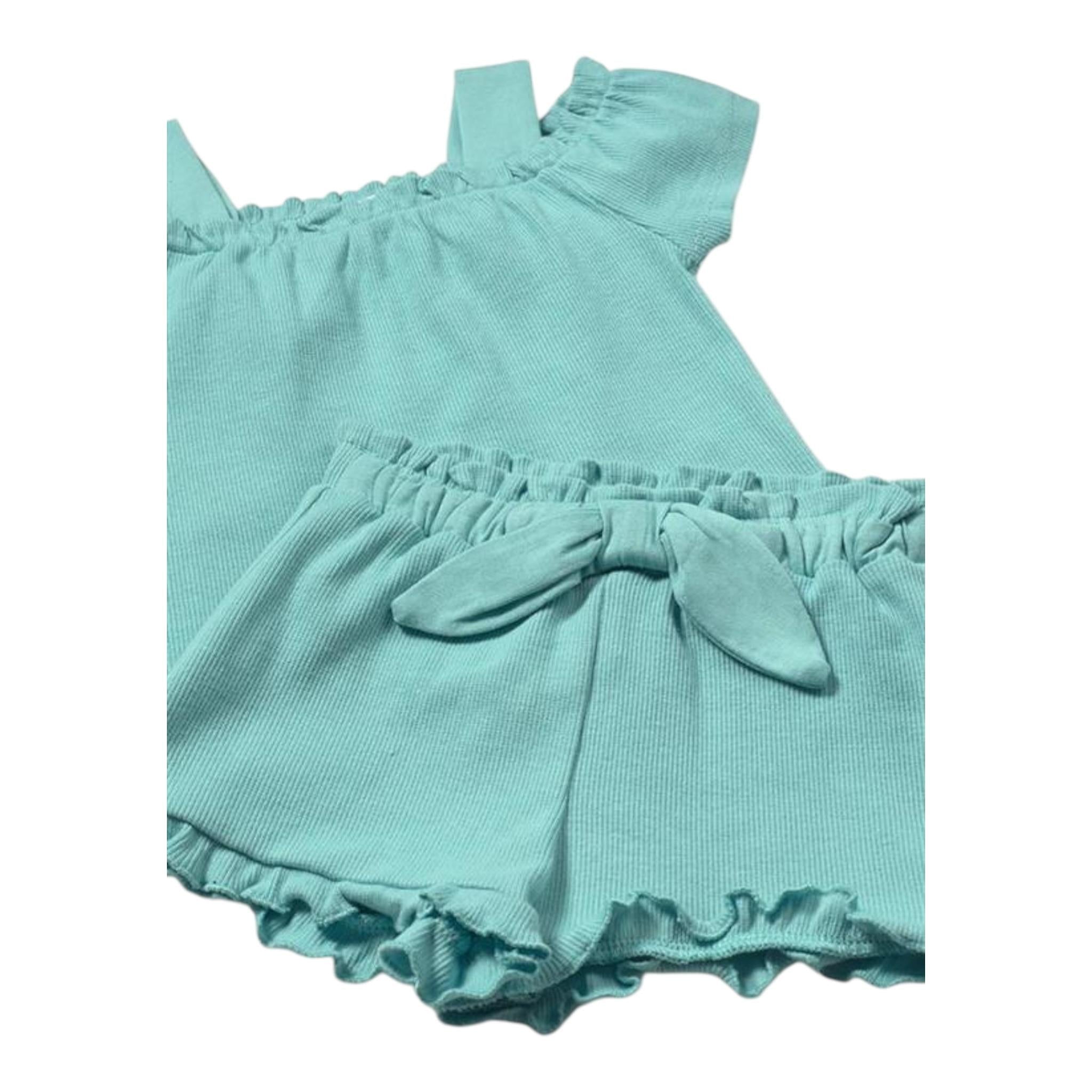 Mayoral Completo 2 Pezzi T-Shirt-Short per Neonata 1262 VERDE MAYORAL 
